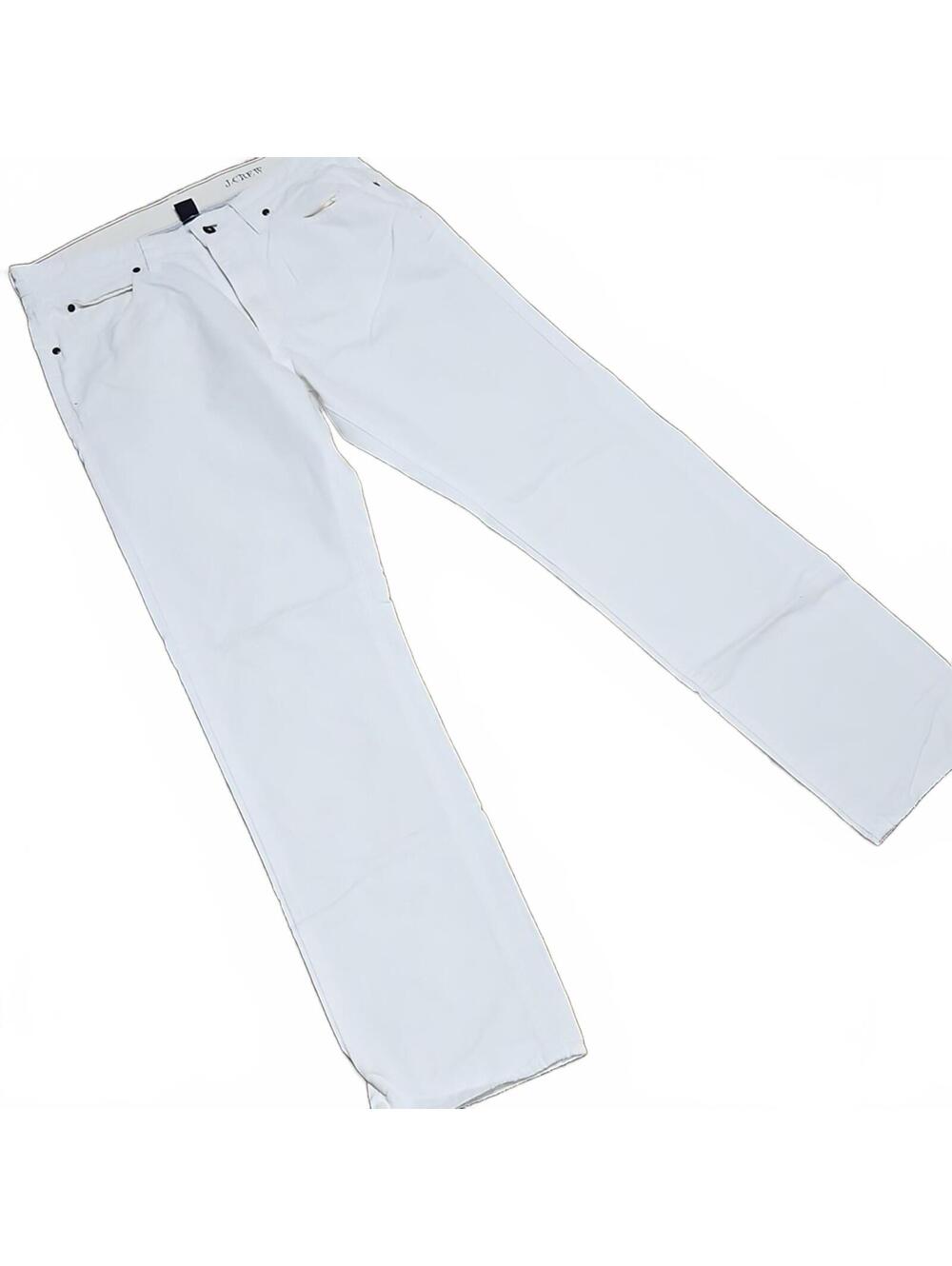 J. Crew | White Straight Leg Pants | 33x32